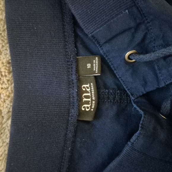 a.n.a Deep Blue Drawstring Shorts - Picture 4 of 8